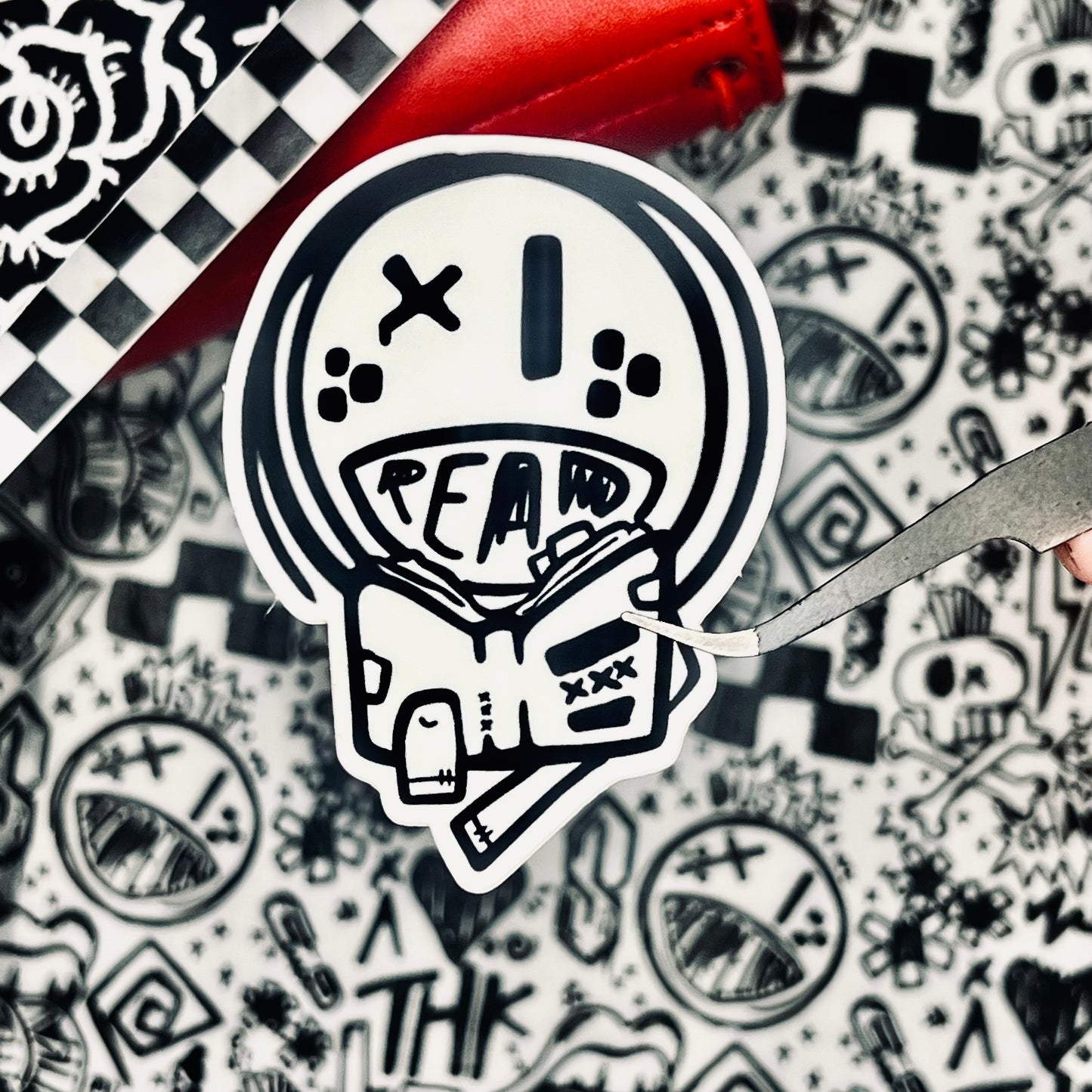 dusty reads xxx smut. 3" soft matte die cut sticker