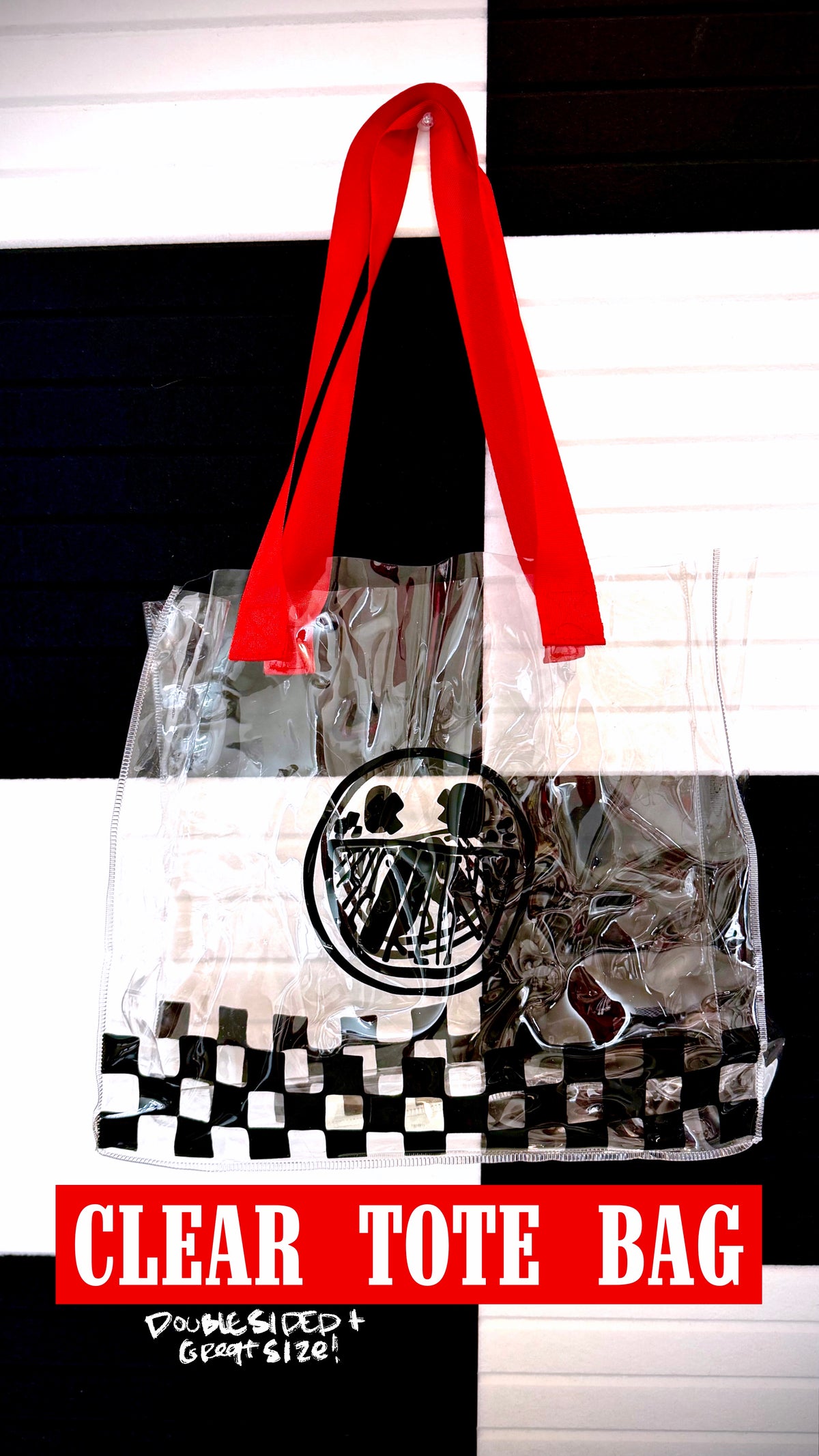 THKG clear jelly tote bag