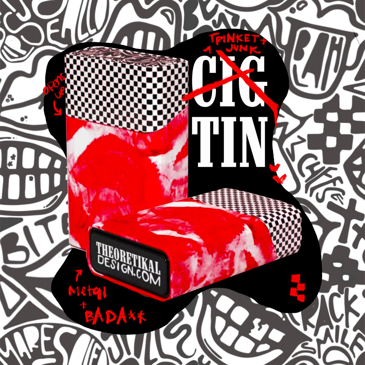 THKG trinket and ephemera cig tin