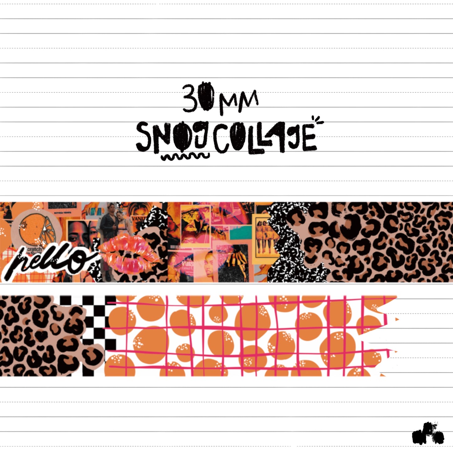 30mm snog collage washi