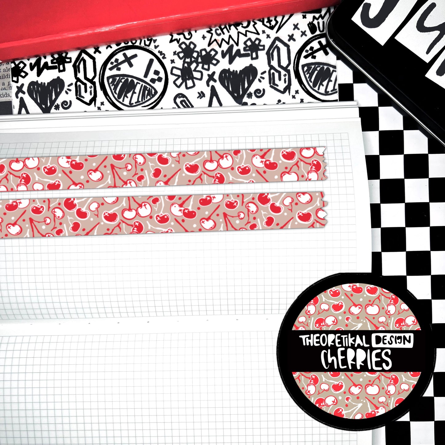cherries washi bundle