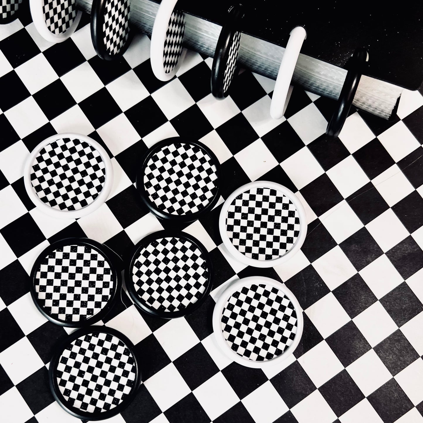 38mm checker discs options