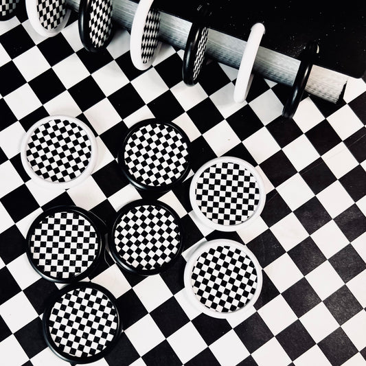 38mm checker discs options