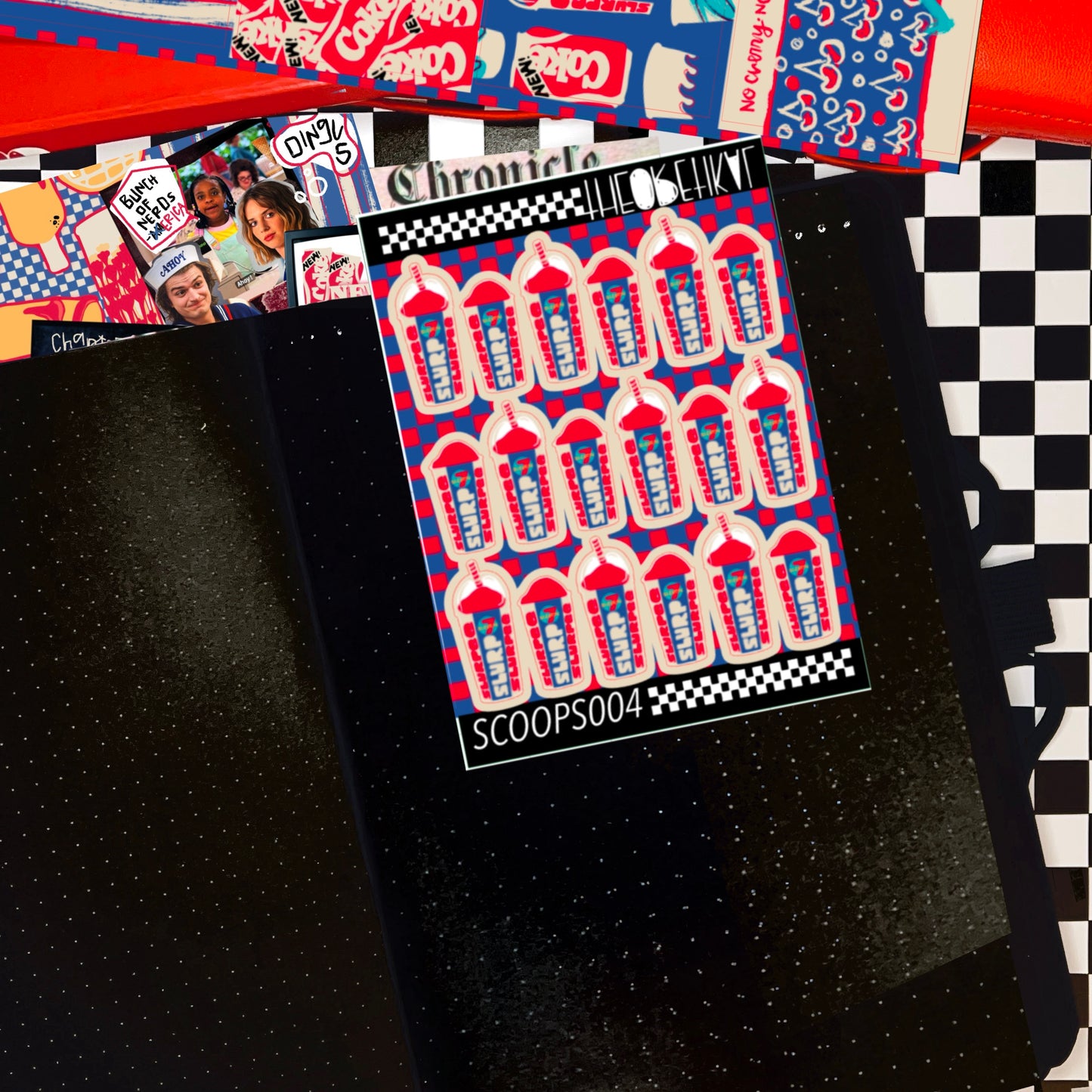 scoops troop x cherry slurpees mini sheet