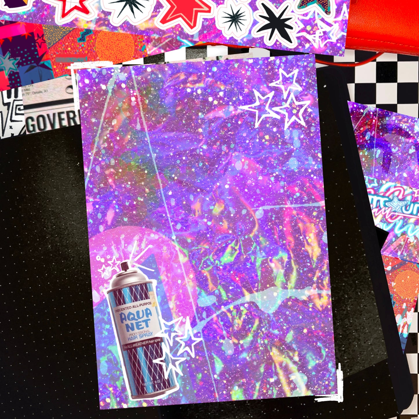 flayed x aqua net full sheet (multiple sizes available)