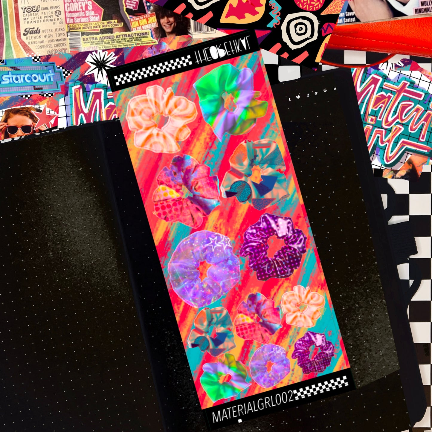 material girl x scrunchies