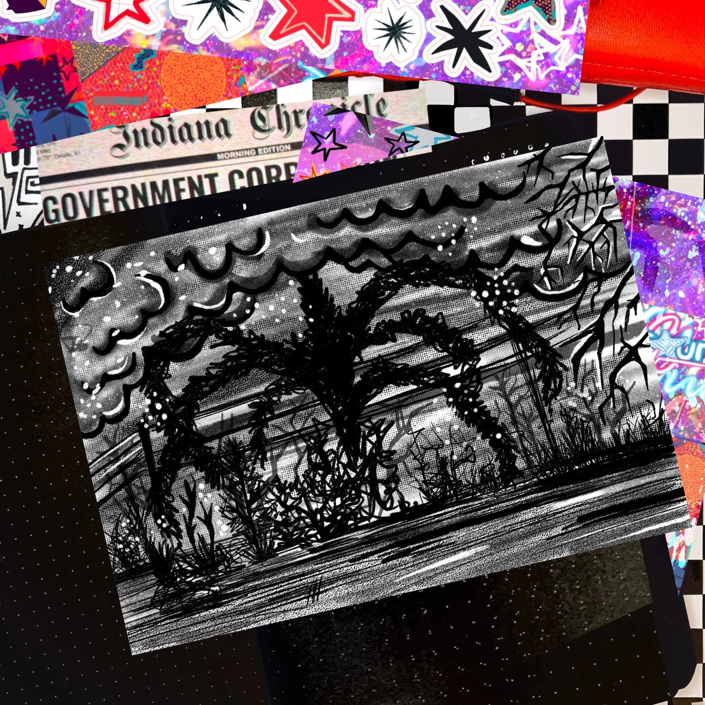 flayed x will's mind flayer full sheet (multiple sizes available)