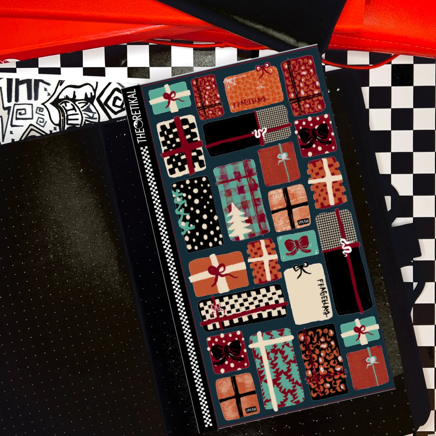 holly x jolly boxes full sheet (multiple size options)