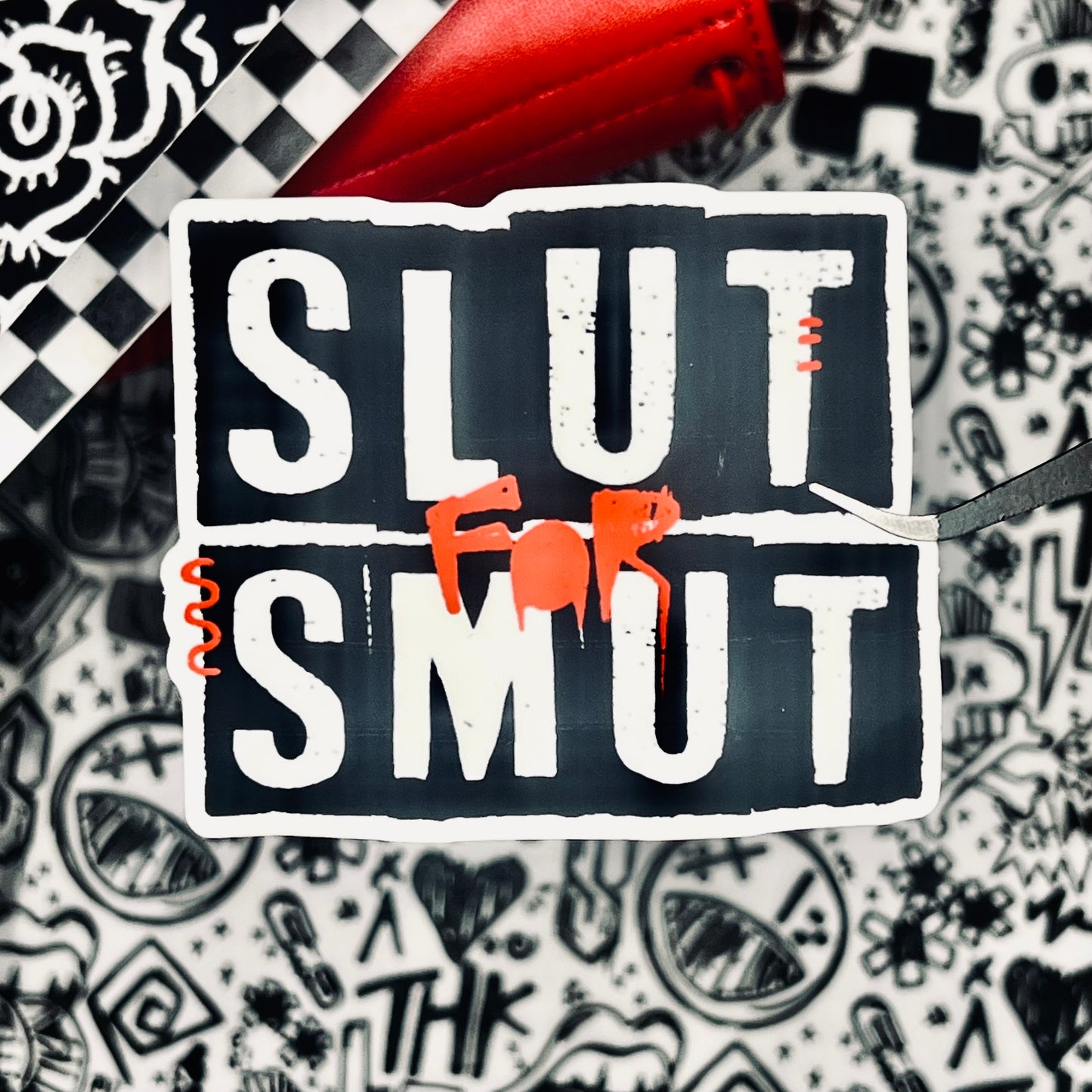 “slut for smut” 3” soft matte die cut