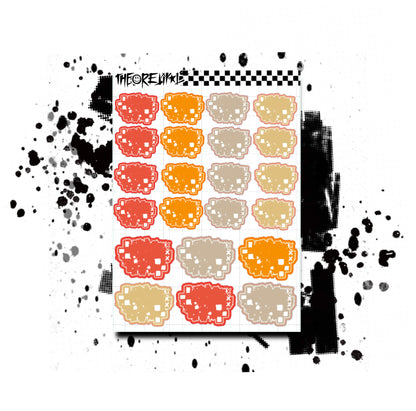 checker blots. multiple colorway.