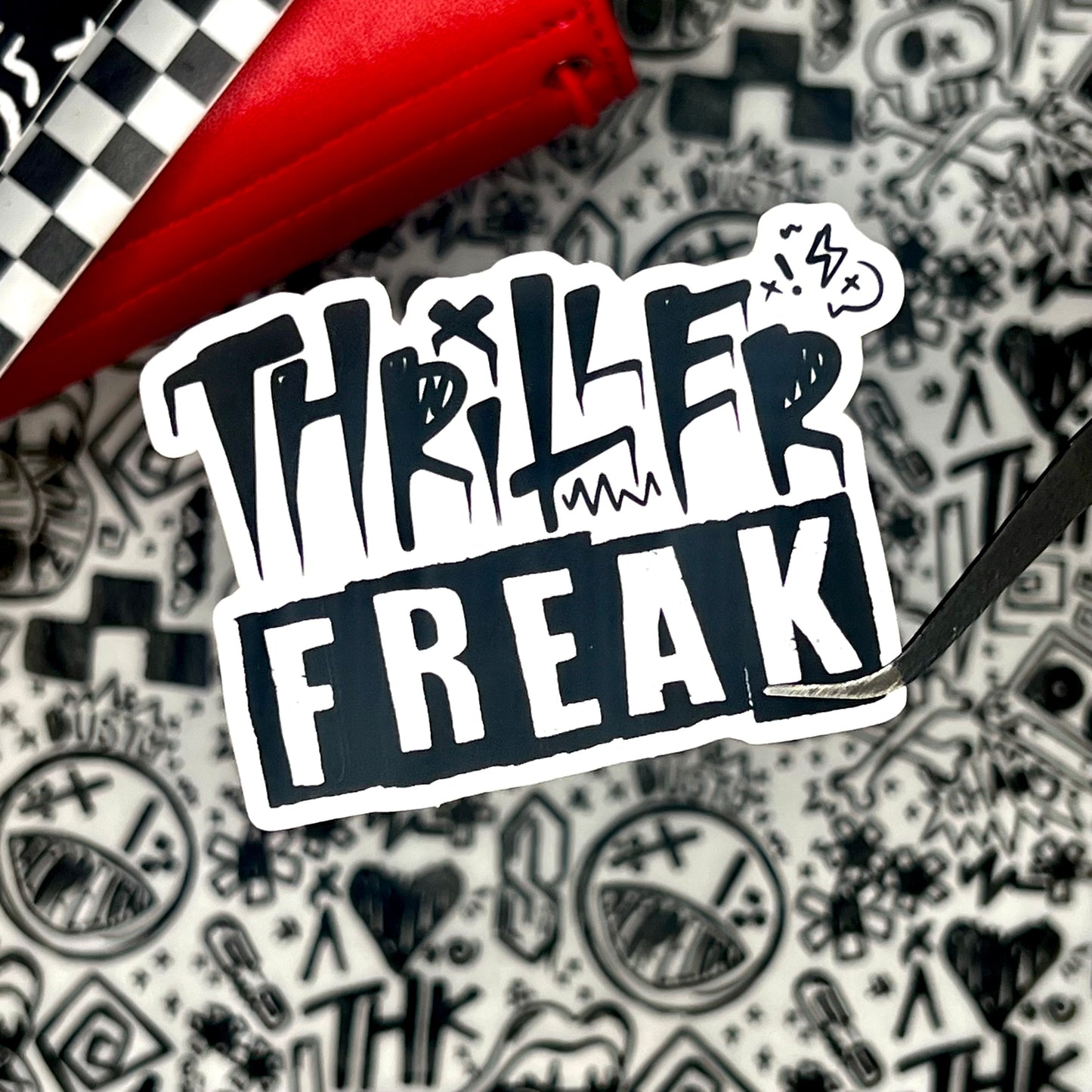 thriller freak. 3" soft matte die cut sticker