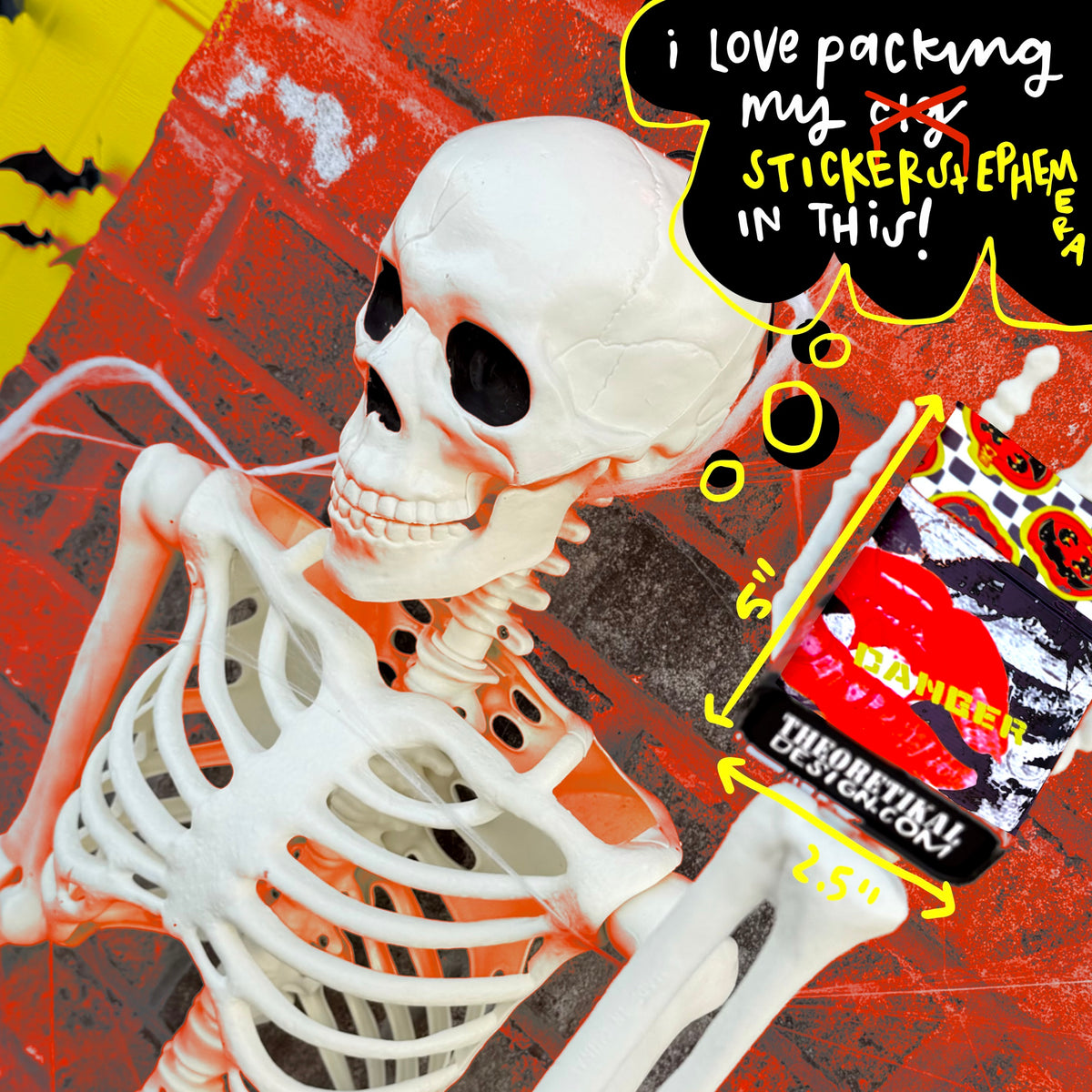 GRIM tin trinket and ephemera cig tin