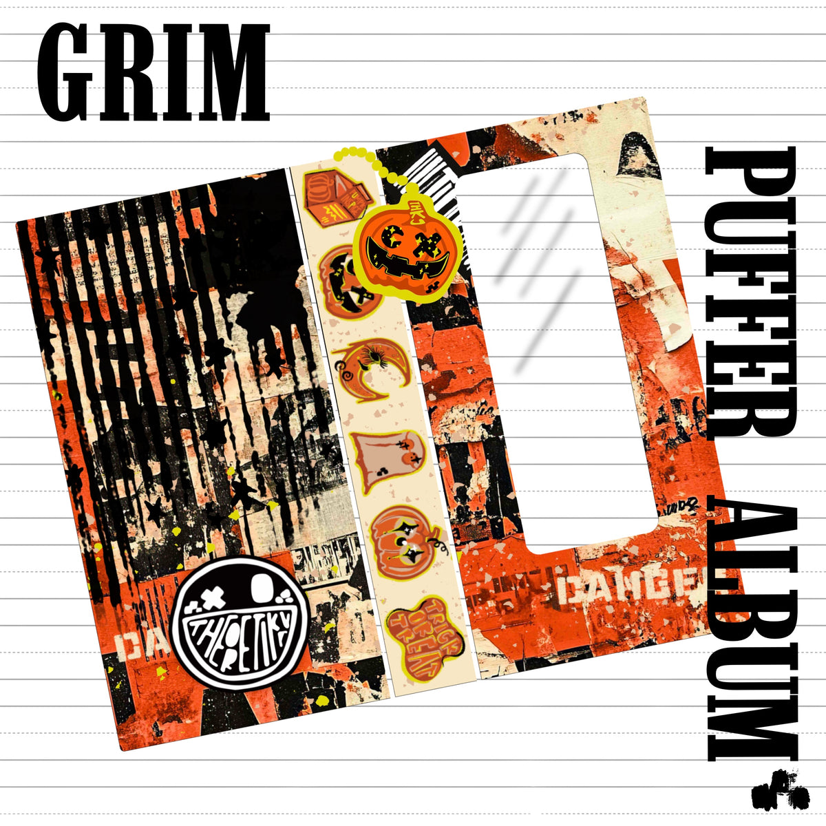 GRIM x puffer sticker album