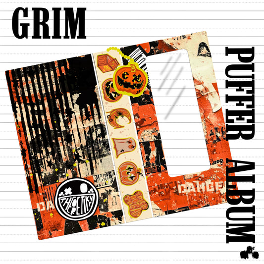 GRIM x puffer sticker album