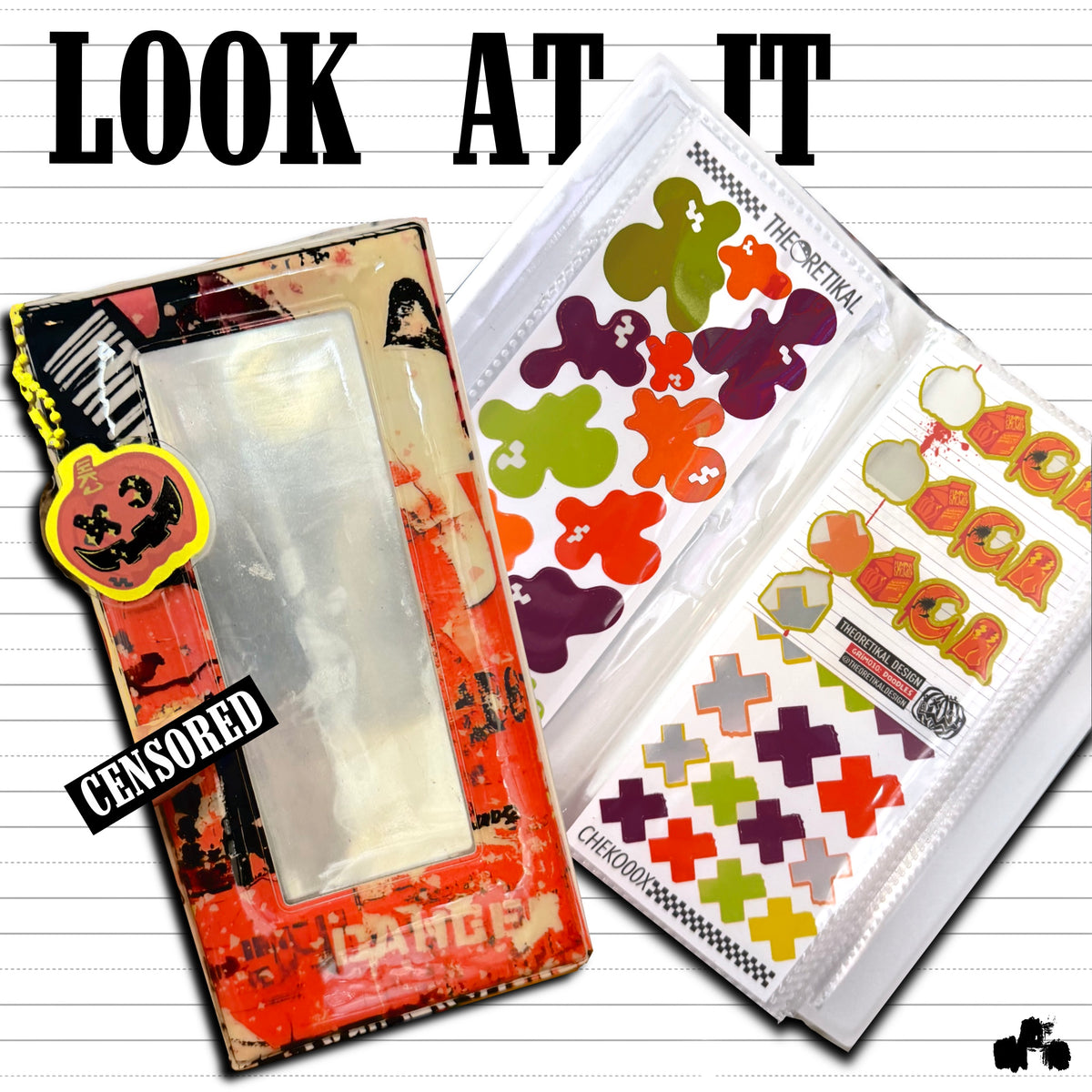 GRIM x puffer sticker album