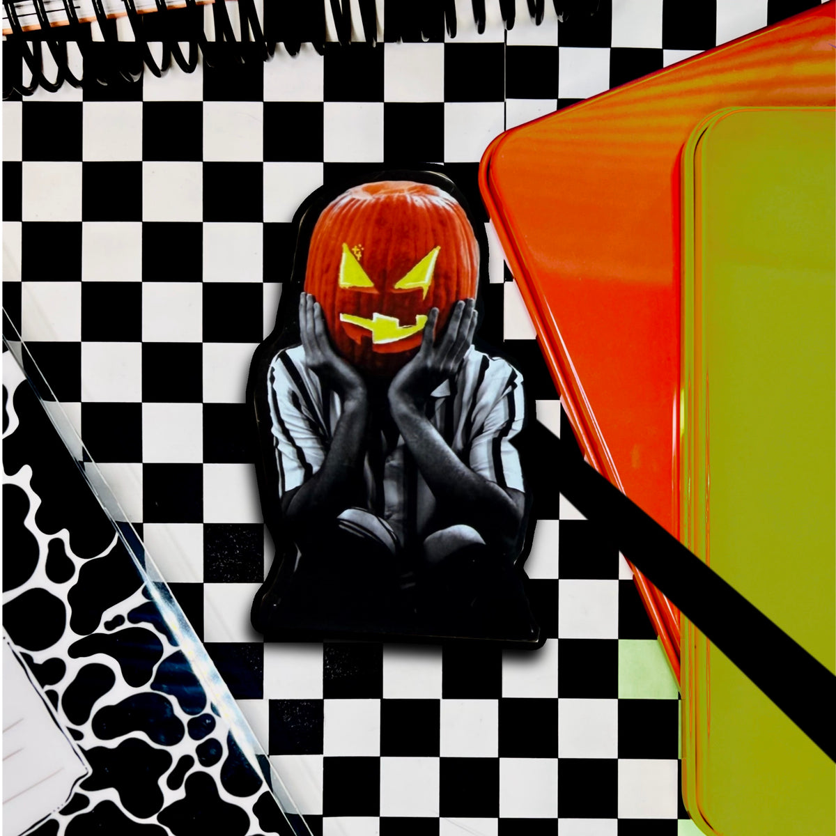psycho pumpkin head x 3" soft matte vinyl