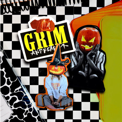 grim and bear it x 3" soft matte vinyl
