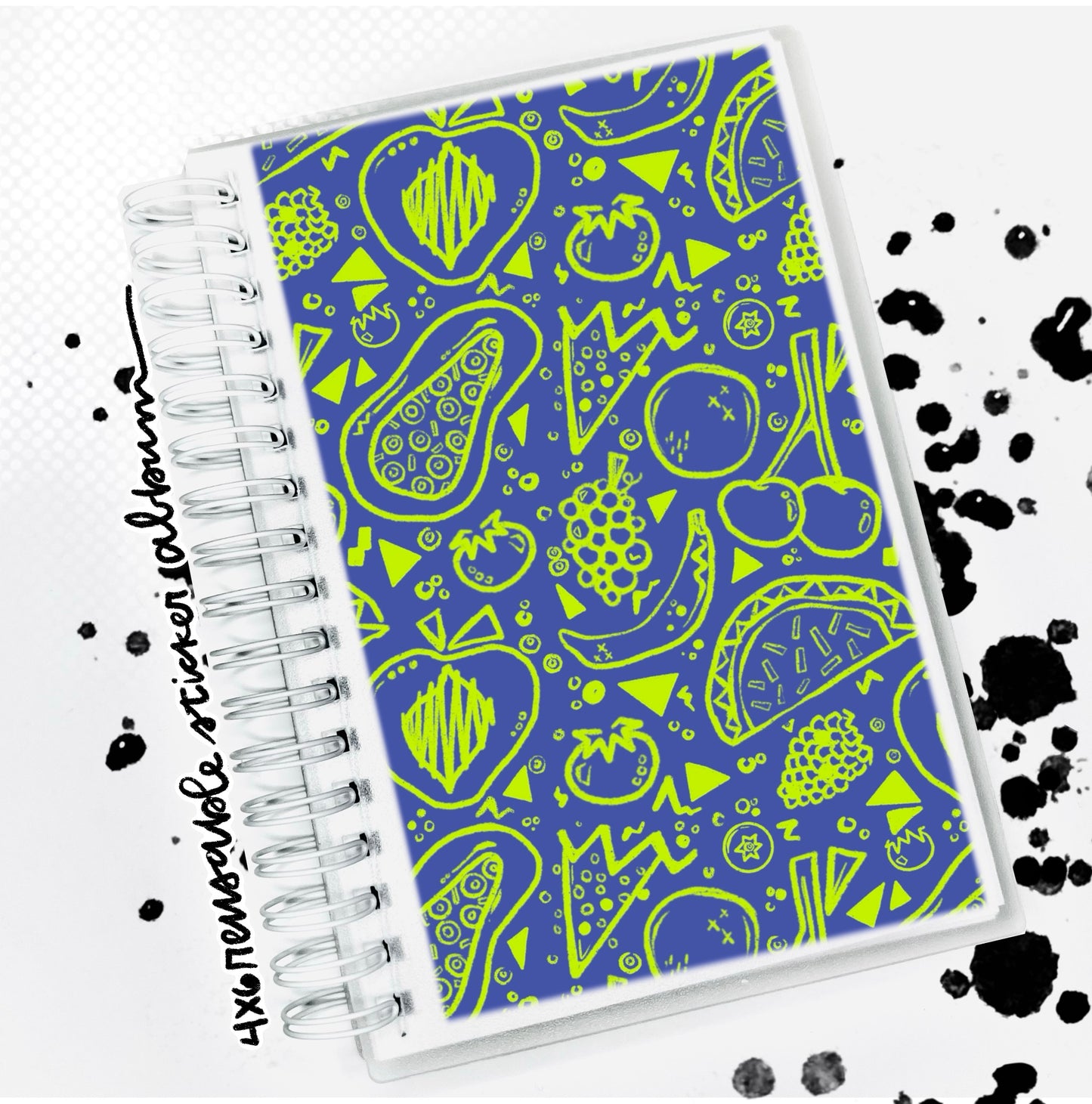 4x6" reusable sticker album "fruit design- grape"