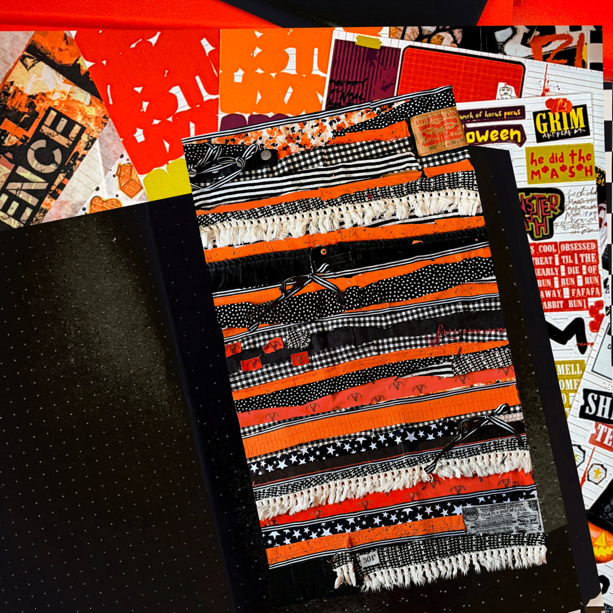 DIGITAL FILES x grim collaged strips
