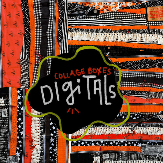 DIGITAL FILES x grim collaged strips