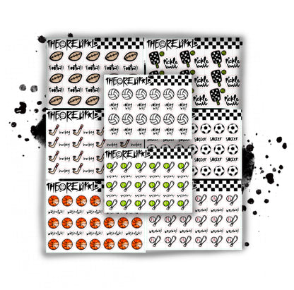 sports mini icons. mini sheet.