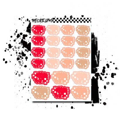 checker blots. multiple colorway.