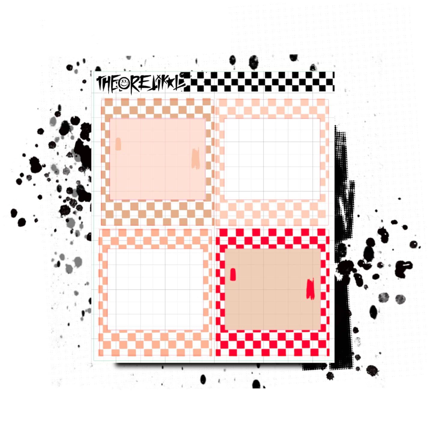 checker polaroids. multiple colorway.