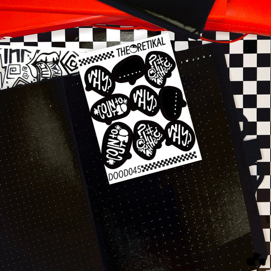 count to ten... ?!#@ why bubbles mini sheet