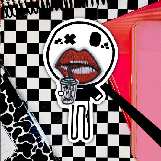 dusty faye. 3" soft matte die cut.