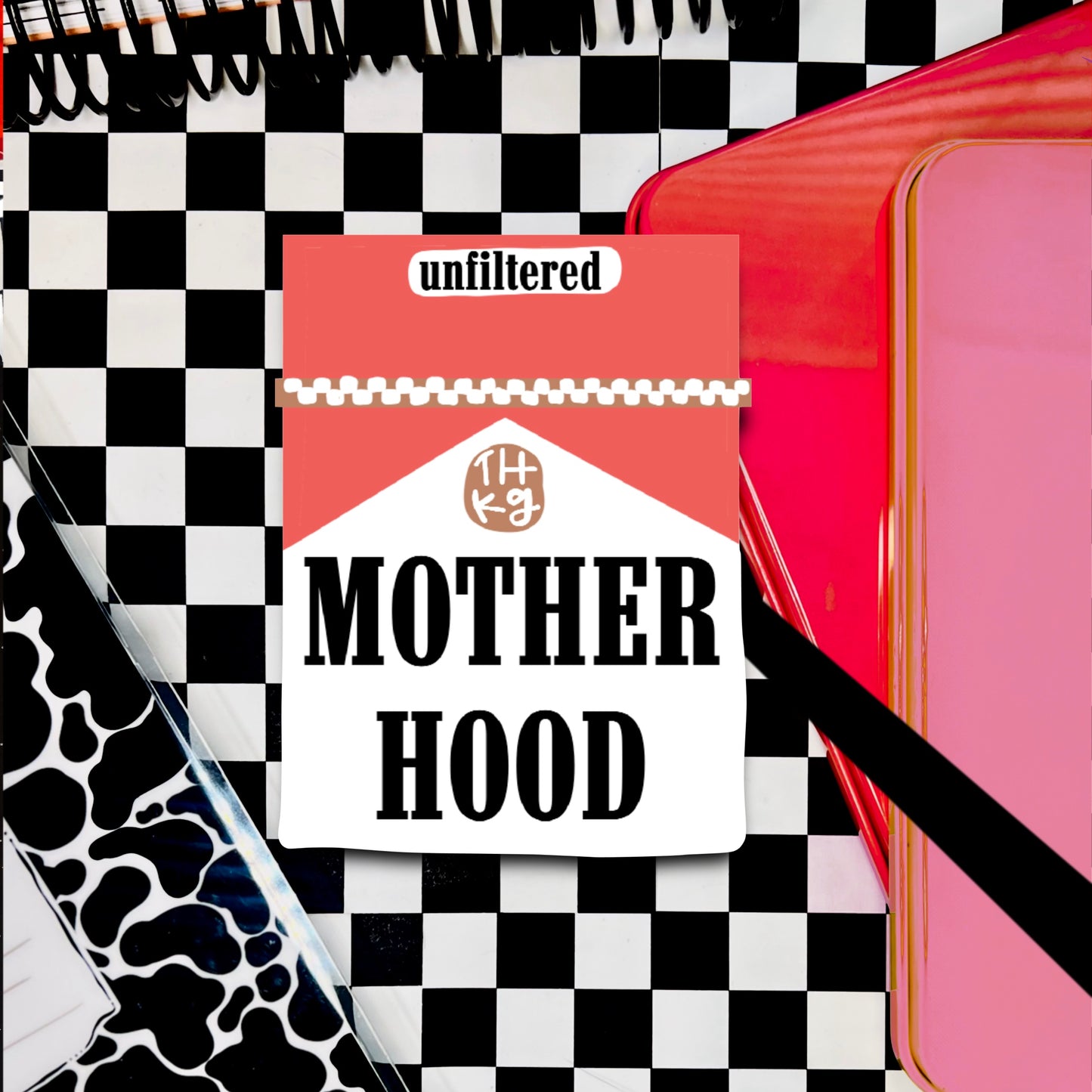motherhood. 3" soft matte die cut