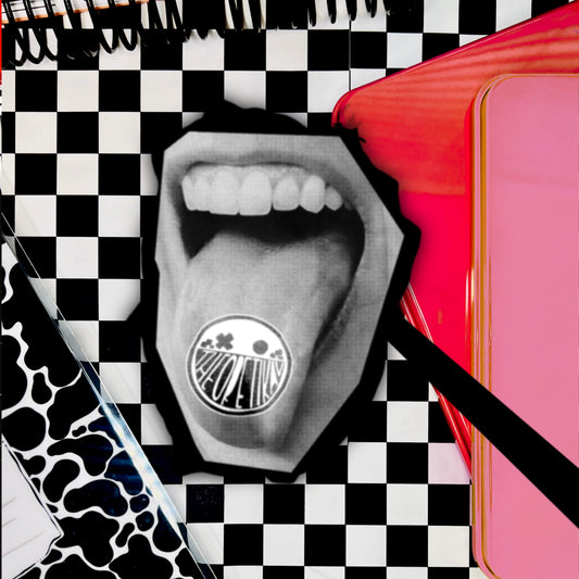 thkg tongue. 3" soft matte die cut