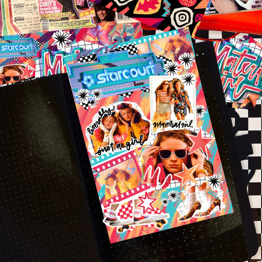 material girl x collage full sheet (multiple size options)