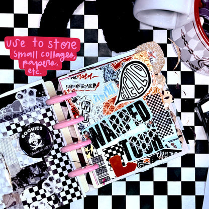 3x4" mini disc sticker/ephemera/die cut storage