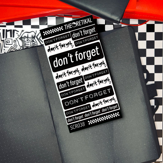 don't forget
