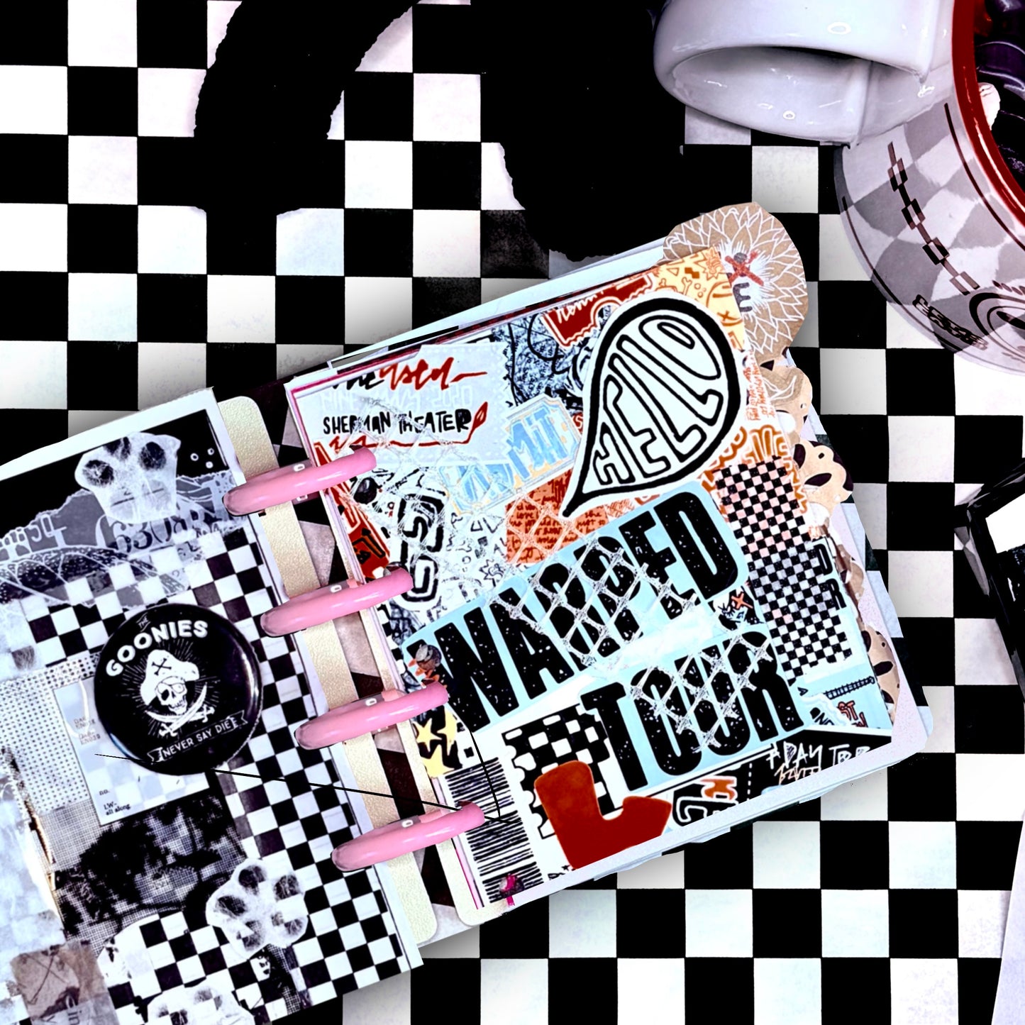 3x4" mini disc sticker/ephemera/die cut storage