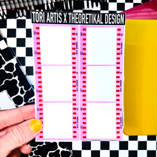 TORI x pink kodak cutouts