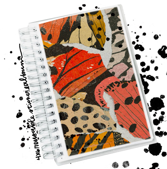 4x6" reusable sticker album "dear diary wings"