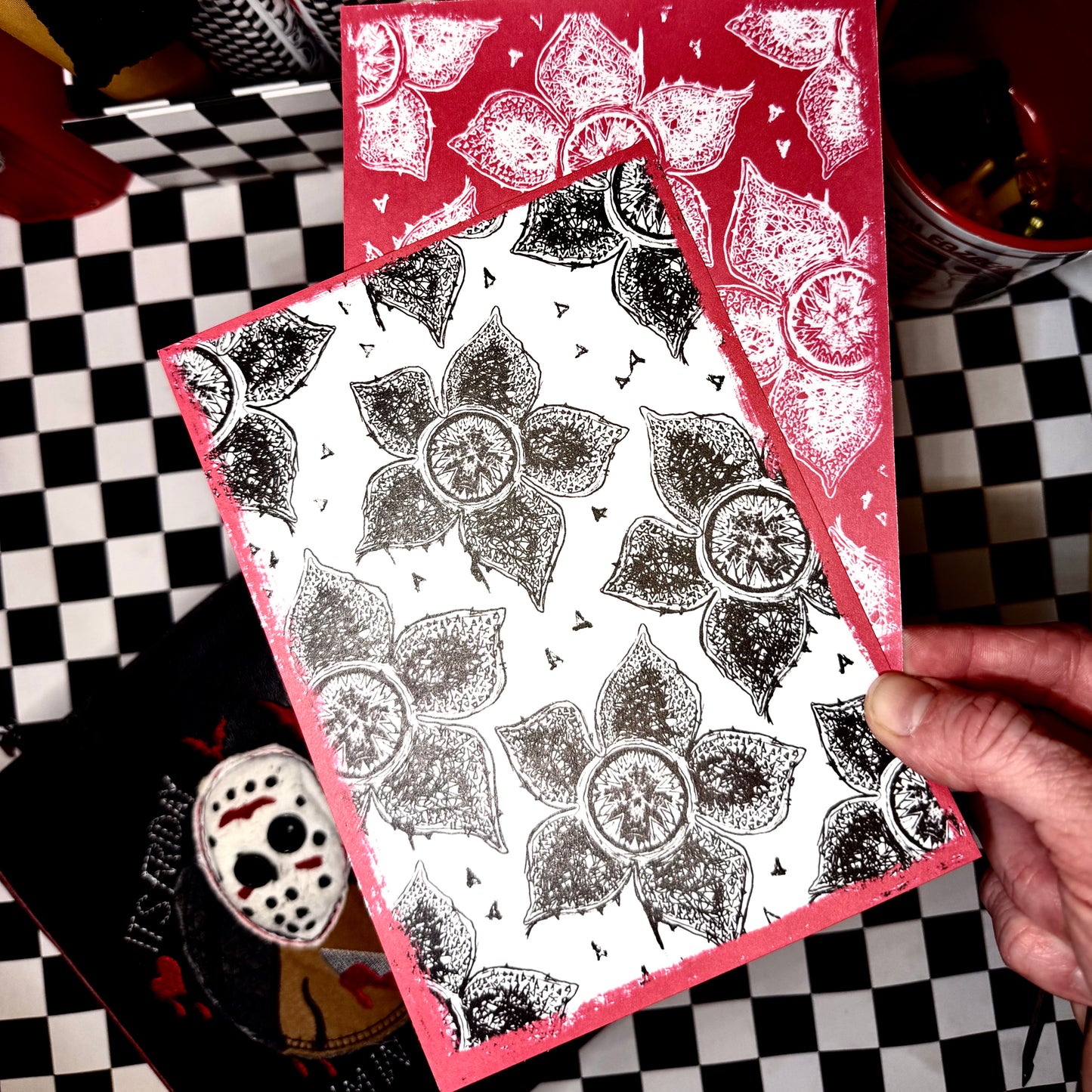 5x7" demogorgon bandana cardstock art print