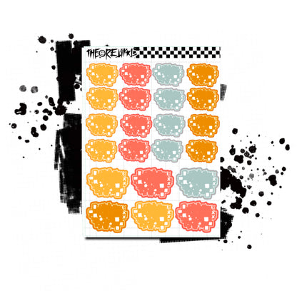 checker blots. multiple colorway.