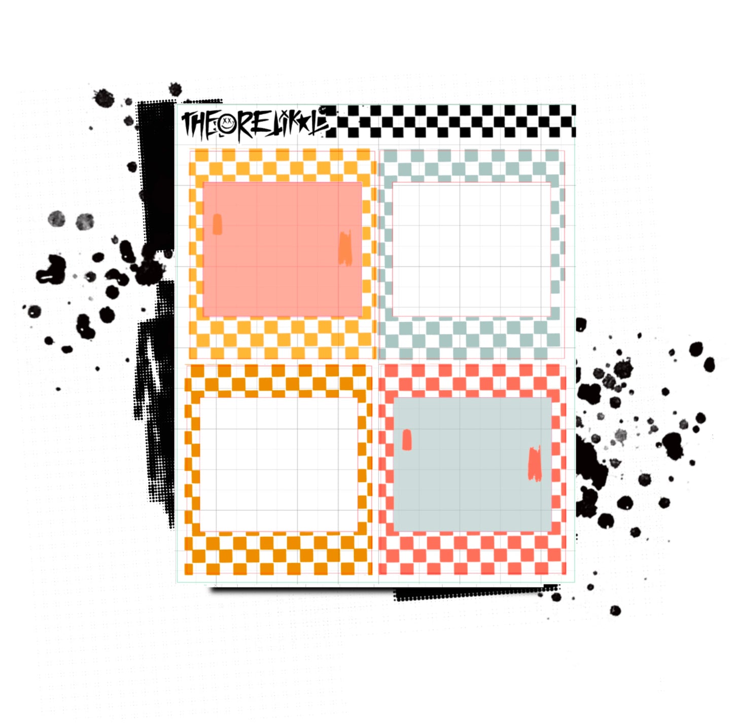 checker polaroids. multiple colorway.