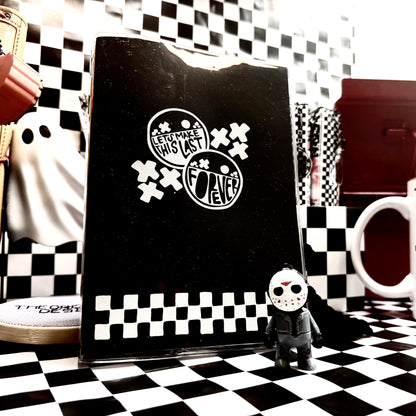 like a b6 journal + PVC clear cover add on