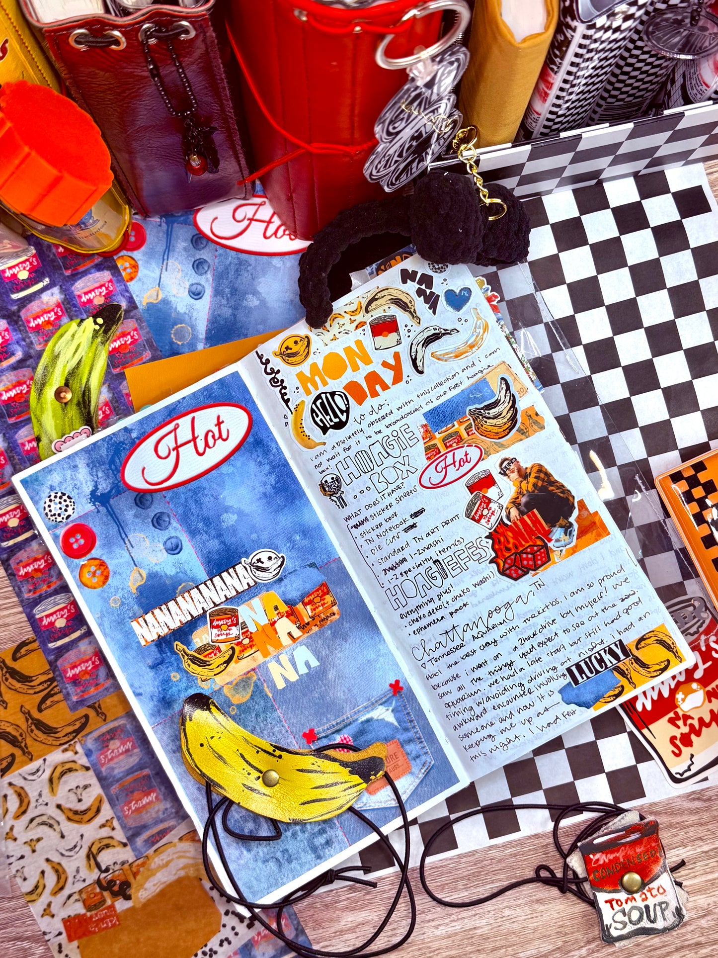 nana standard TN grid notebook x 3 month journal series