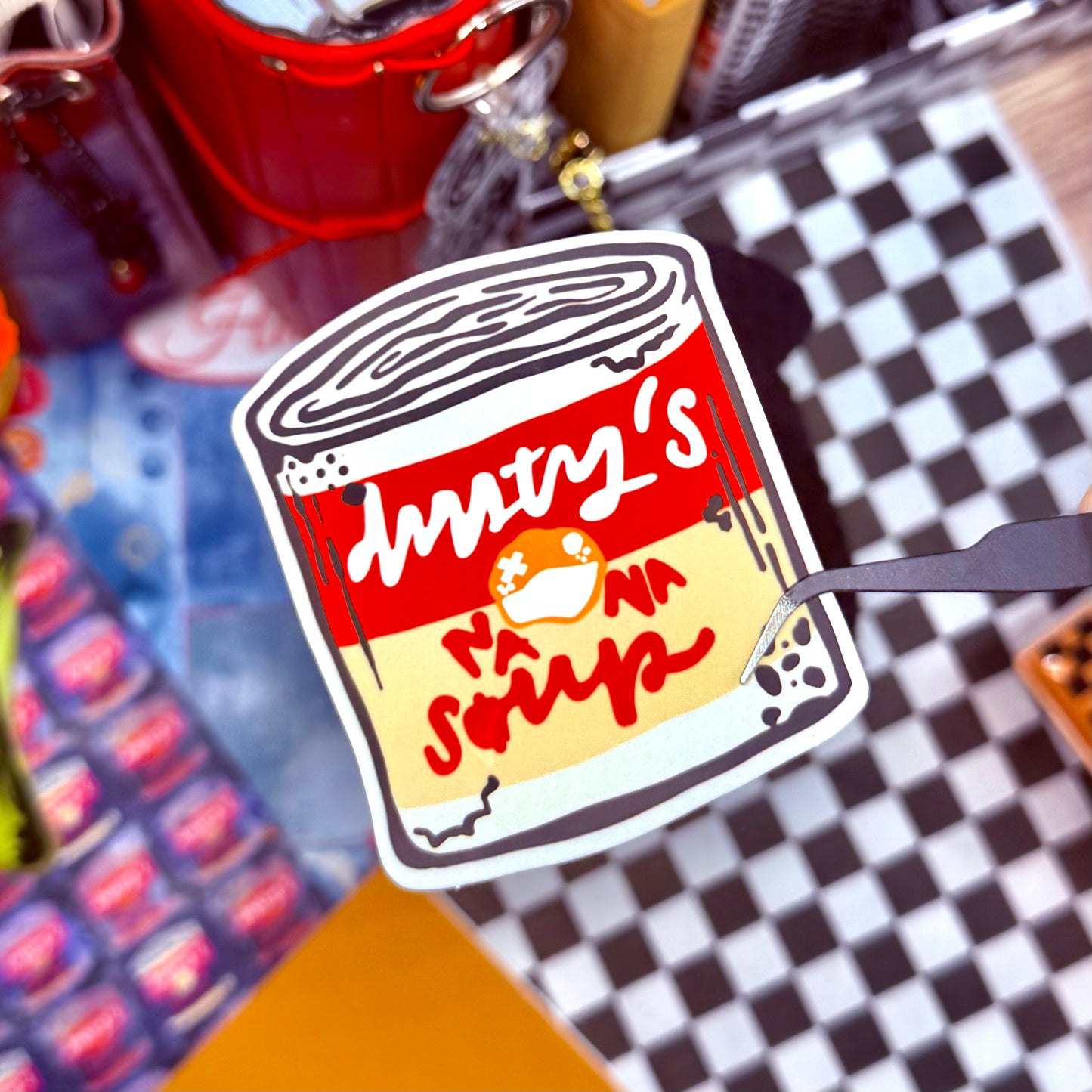 nana soup. 3" soft matte die cut
