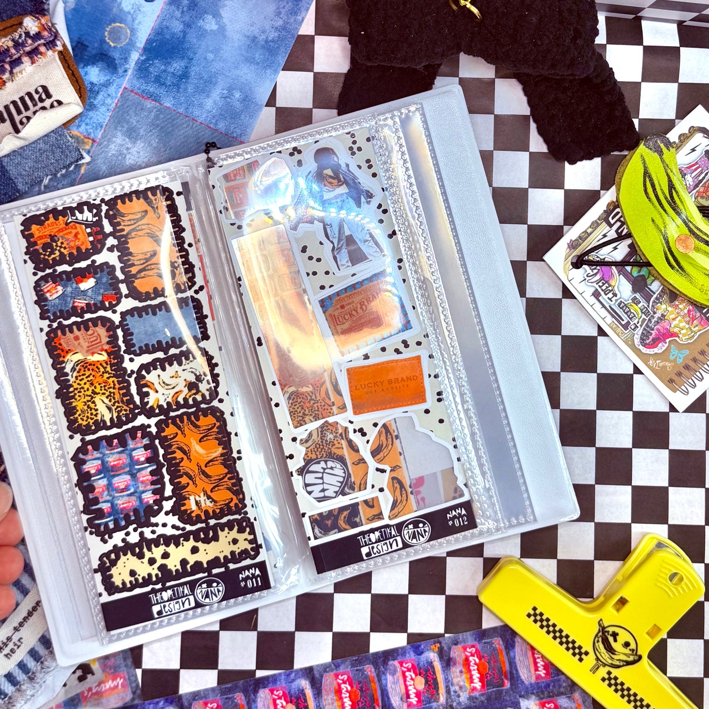 nana x puffer sticker album