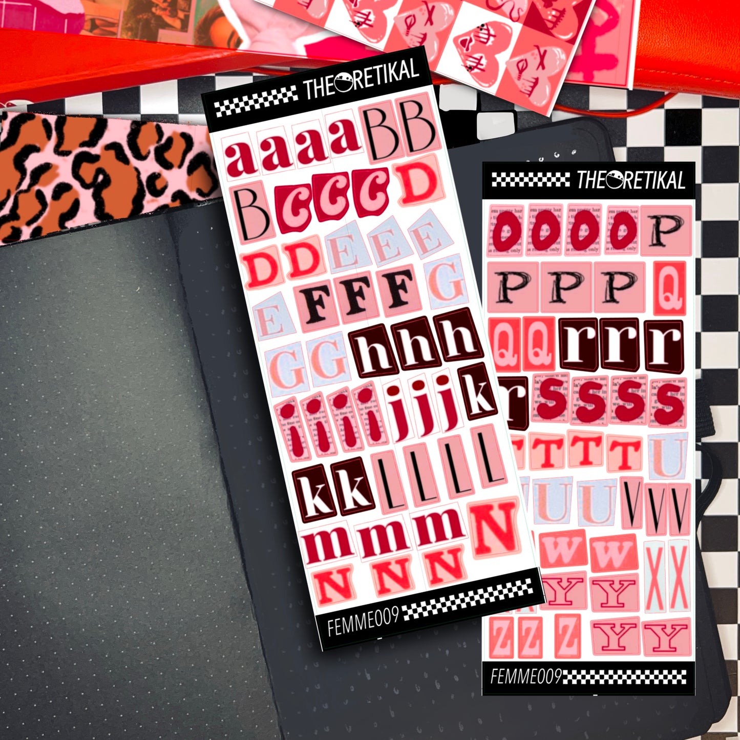 FEMME x newspaper alphabets