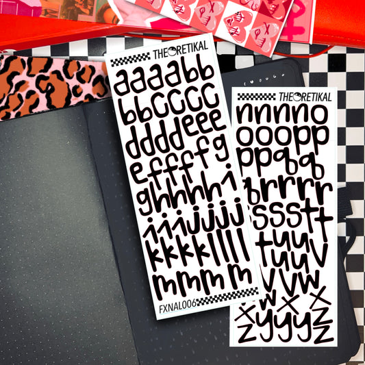 thk doodle alphabets