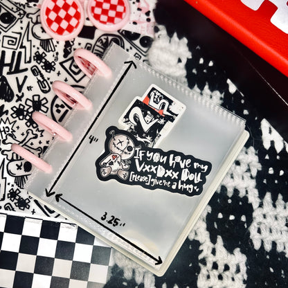 3x4" "ALL THE SMALL THINGS" mini disc sticker/ephemera/die cut storage