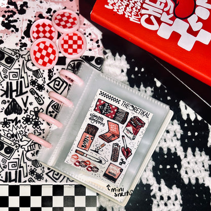 3x4" "ALL THE SMALL THINGS" mini disc sticker/ephemera/die cut storage