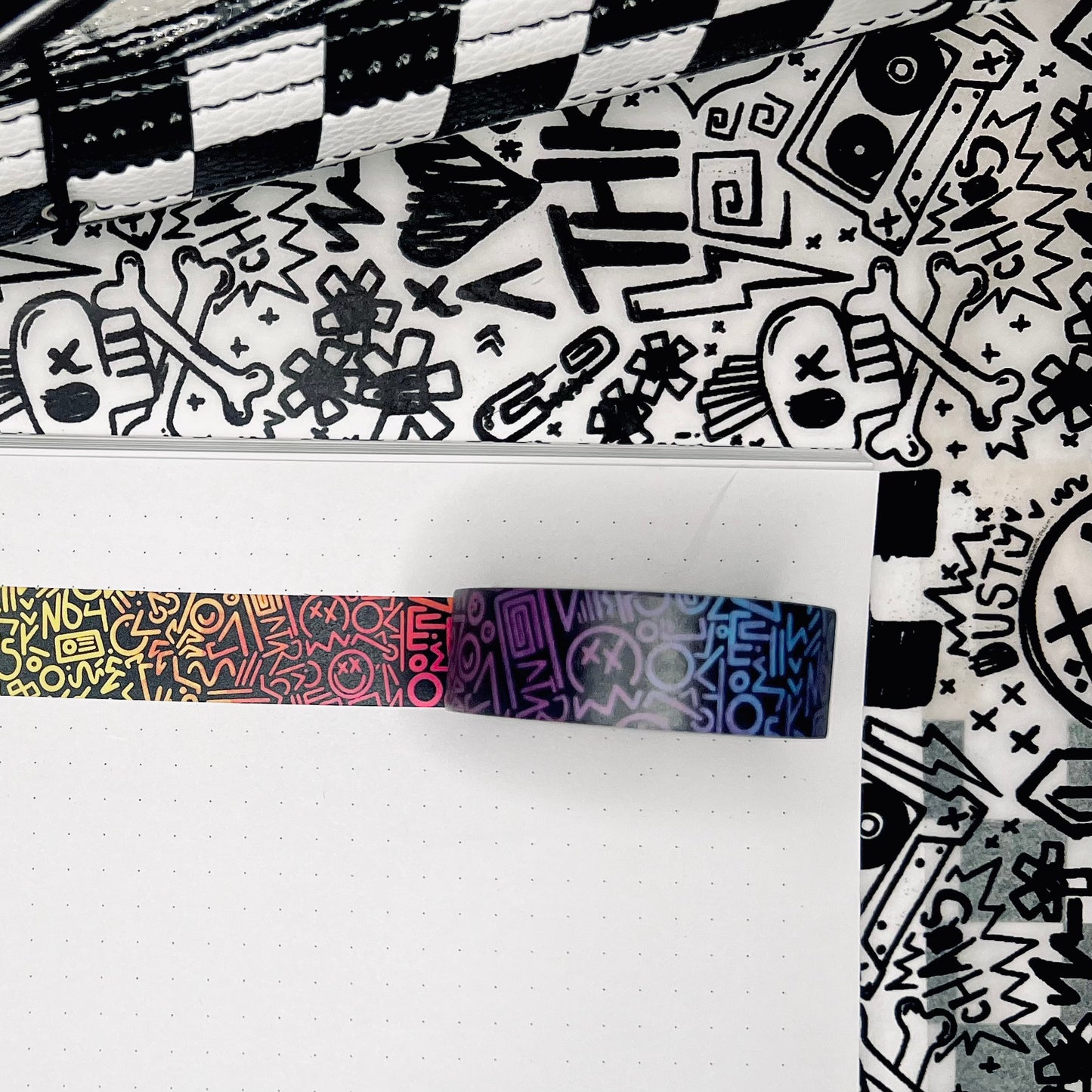 15mm color doodles washi