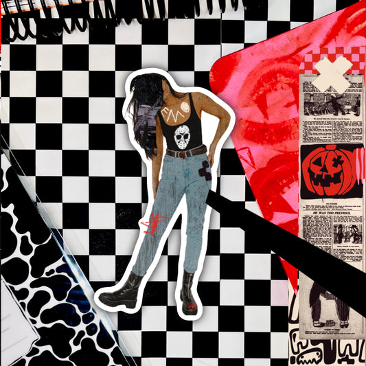 boo x emo bitch 2.5" soft matte die cut